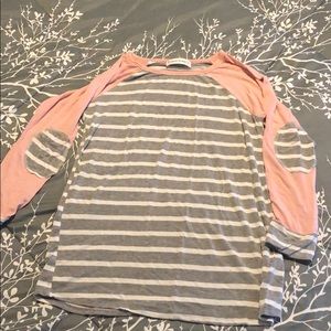 Long sleeve bb-tee with elbow patches